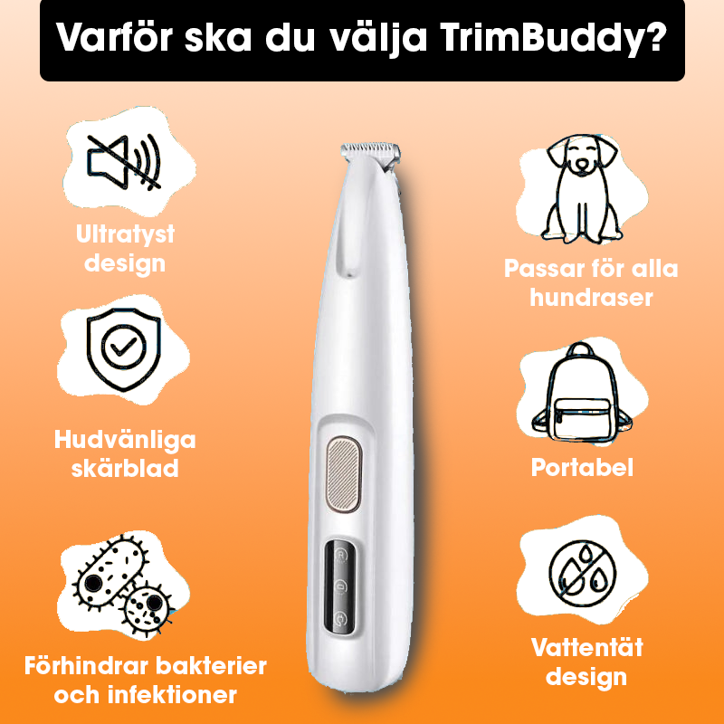 TrimBuddy™ – För tassar och känsliga områden